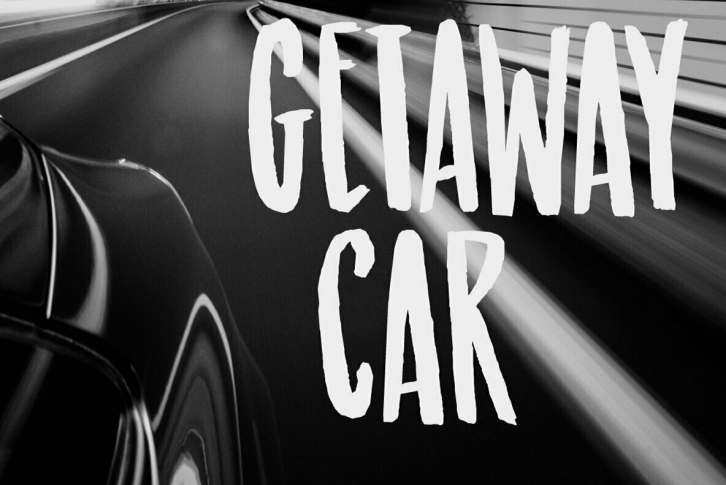 Getaway Car Font Font Download