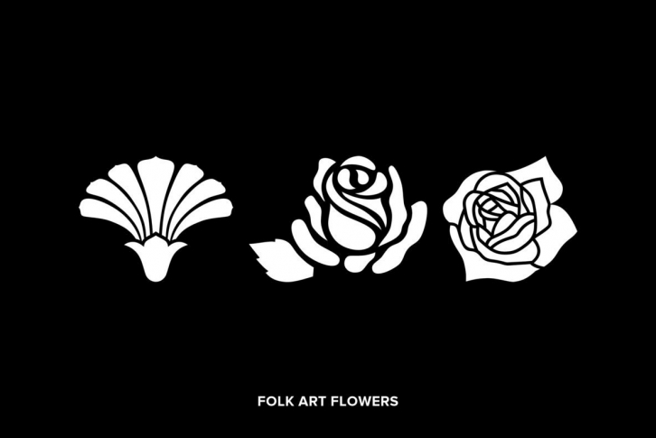 Folk Art Flowers Font Font Download