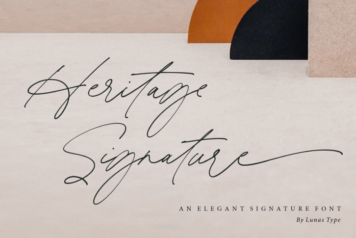 Heritage Signature Font Font Download