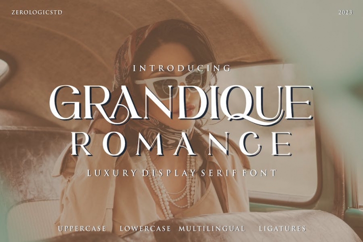 Grandique Romance Luxury DIsplay Font Font Download