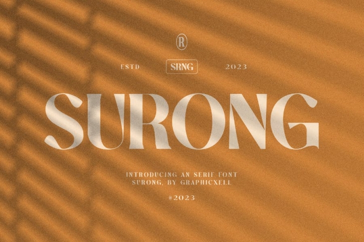 Surong Elegant Serif Font Typeface Font Download