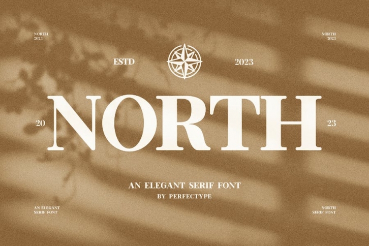 North Elegant Serif Font Typeface Font Download