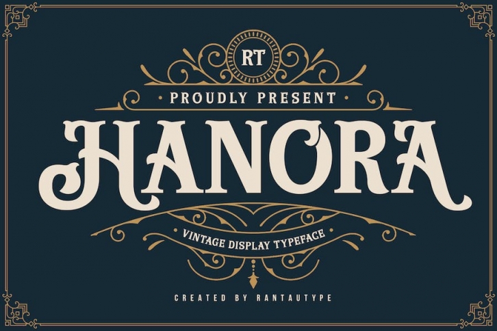 Hanora Vintage Font Font Download