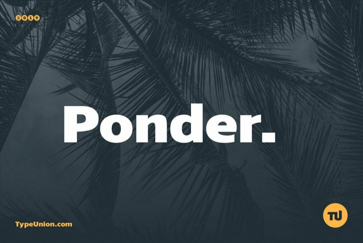 Ponder Font Font Download