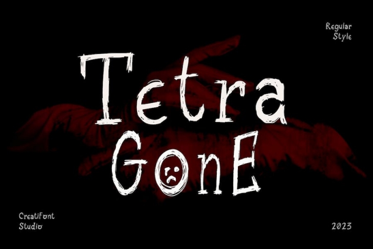 Tetragone - Horror Handwritten Font Font Download