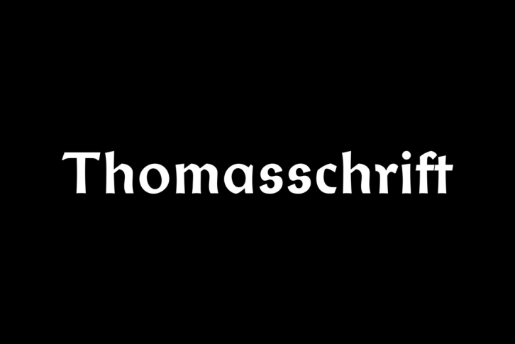 Thomasschrift Font Font Download