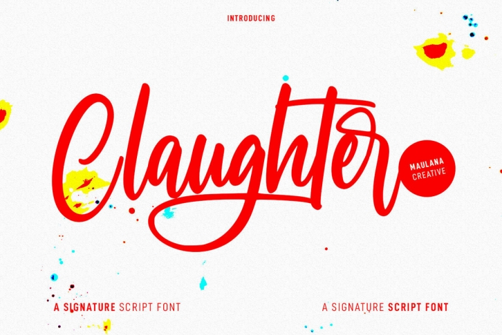 Claughter Font Font Download