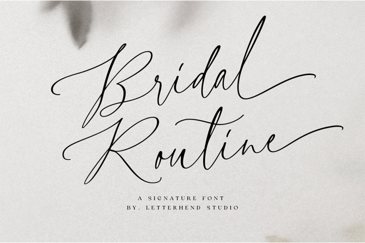 Bridal Routine Font Font Download