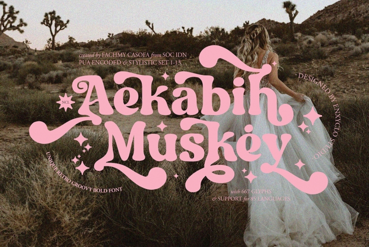 NCL Aekabih Muskey Font Font Download