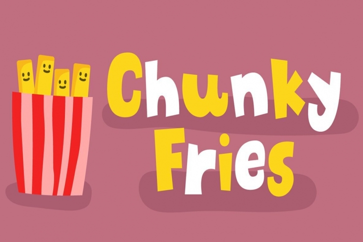 Chunky Fries Font Font Download