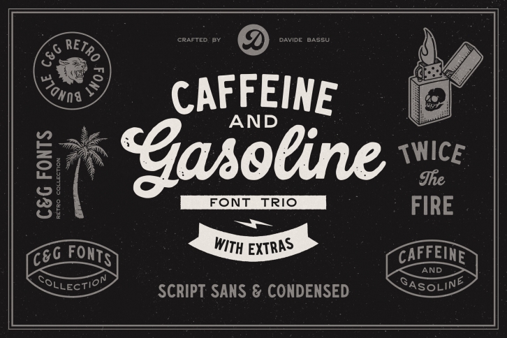 Caffeine and Gasoline Font Font Download