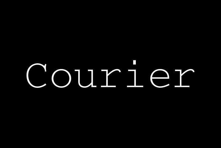 Courier Font Font Download