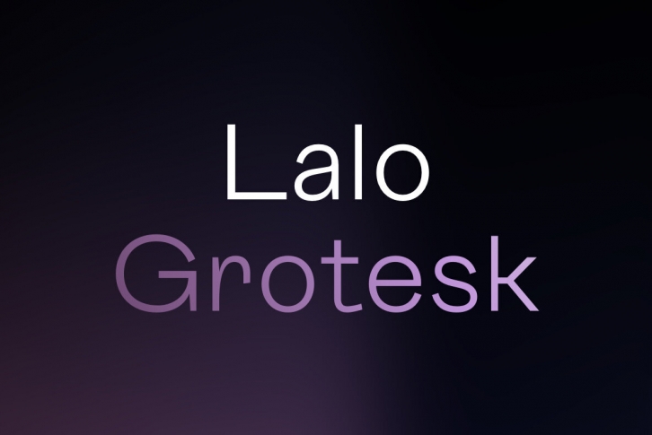 Lalo Grotesk Font Font Download