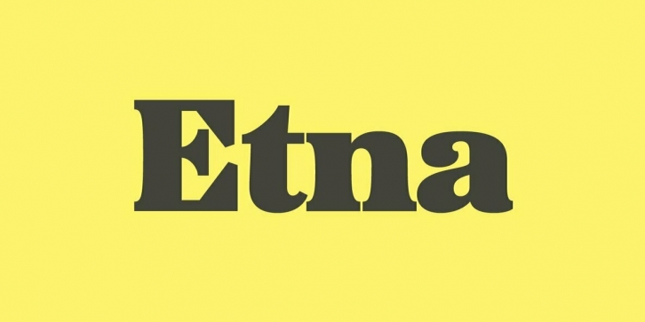 Etna Font Font Download