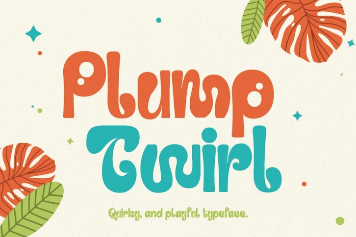 Plump Twirl - Adorable Typeface Font Download