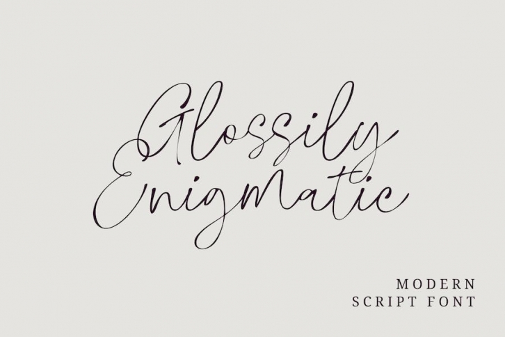 Glossily Enigmatic Font Download