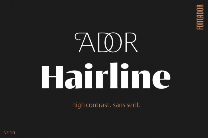 Ador Hairline Font Font Download