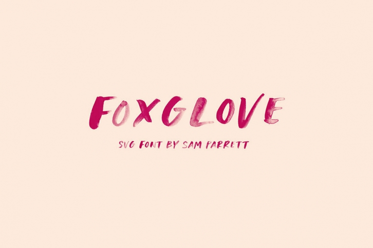 Foxglove SVG Font Font Download