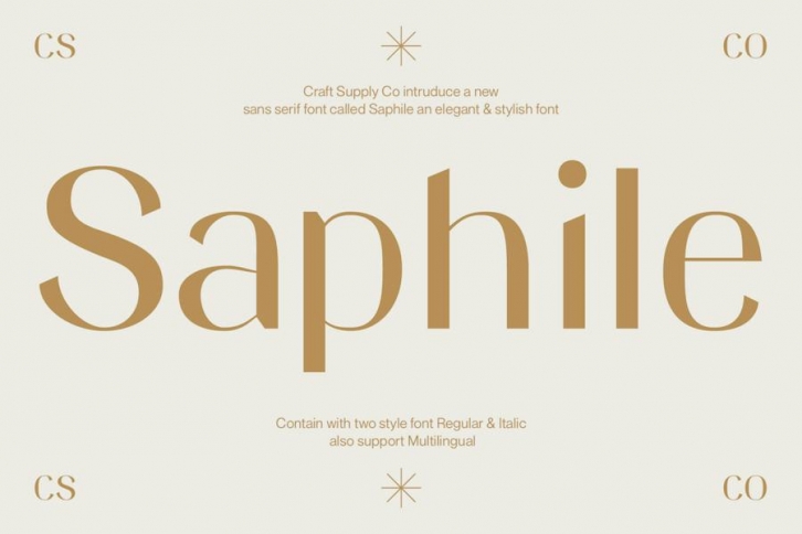 Saphile – Elegant Sans Serif Font Download