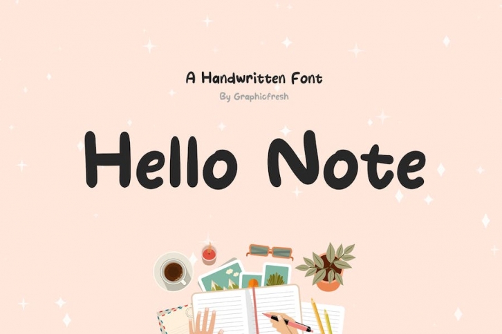 Hello Note - Handwritten Font Font Download