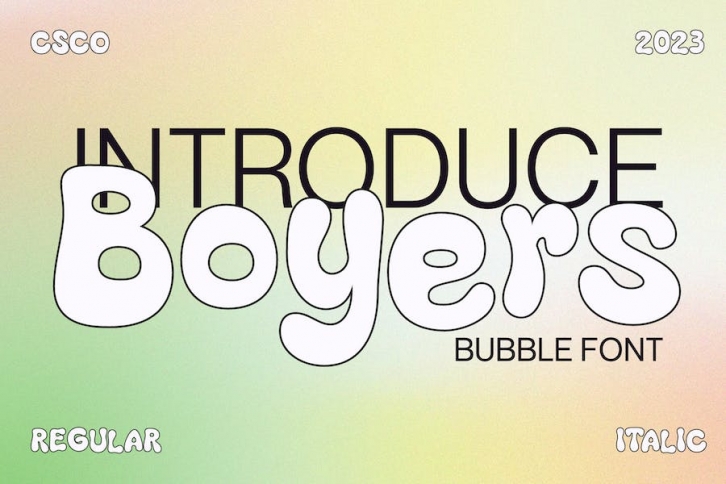 Boyers – Bubble Font Font Download