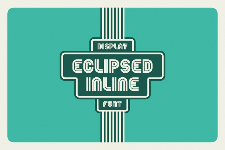 Eclipsed Inline Font Font Download