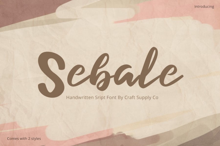 Sebale – Handwritten Script Font Download