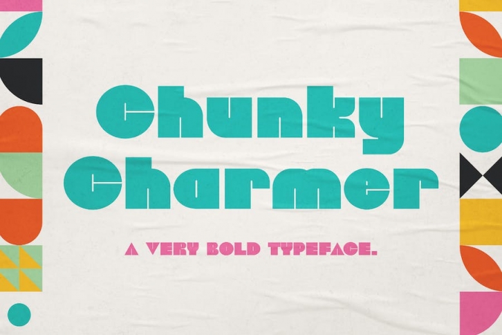 Chunky Charmer - Display Typeface Font Download