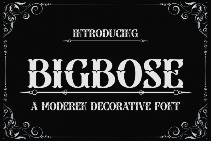 BigBose Decorative Font Font Download