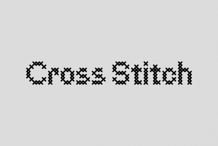 Cross Stitch Font Font Download