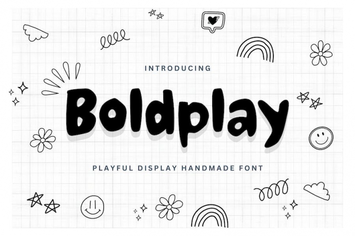 Boldplay - Playful Display Handmade Font Font Download