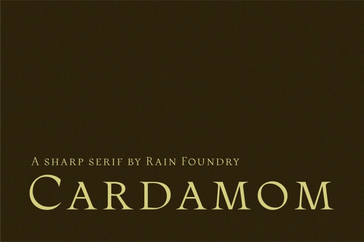 Cardamom Font Font Download