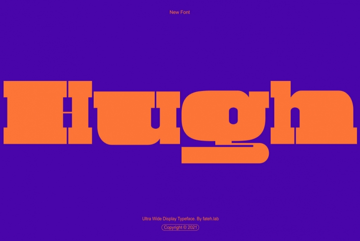 Hugh Ultra Wide Font Font Download