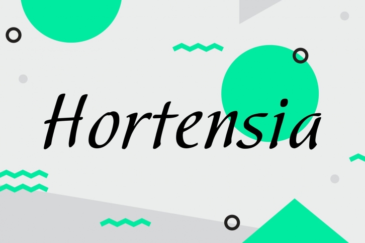 Hortensia Font Font Download