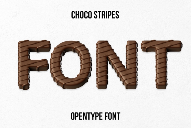 Choco Stripes SVG Font Font Download