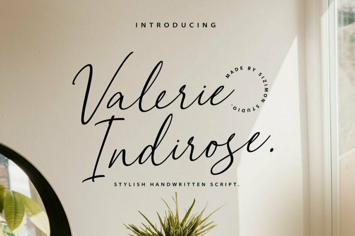 Valerie Indirose Font Font Download