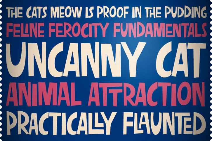 Uncanny Cat PB Font Font Download