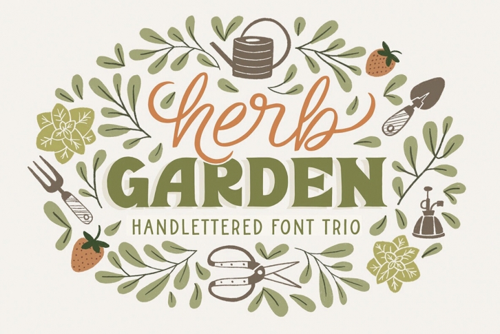 Herb Garden Trio Font Download