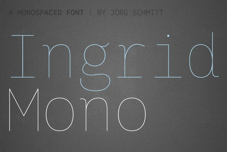 Ingrid Mono Font Font Download