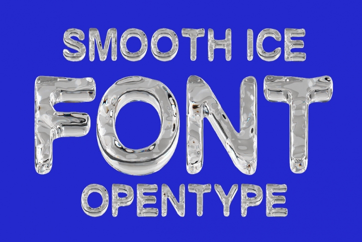 Smooth Ice SVG Font Font Download