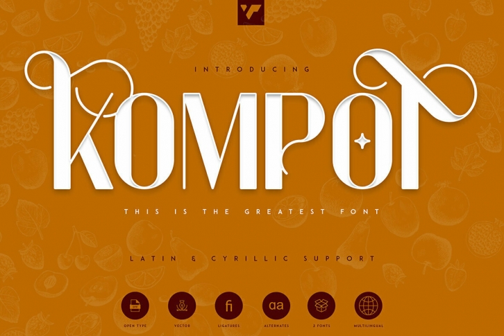 Kompot Display Font Font Download