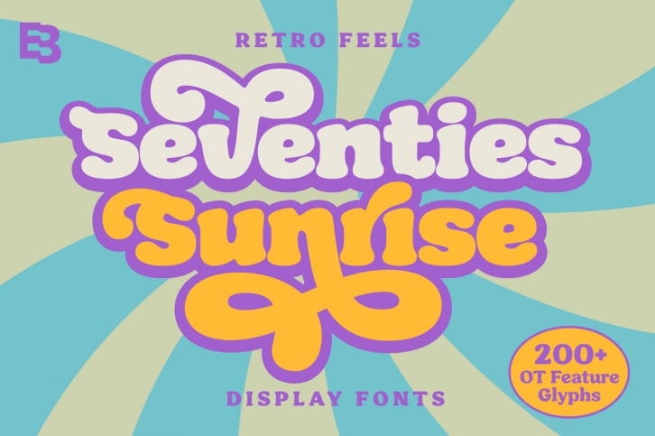 Seventies Sunrise Font Font Download