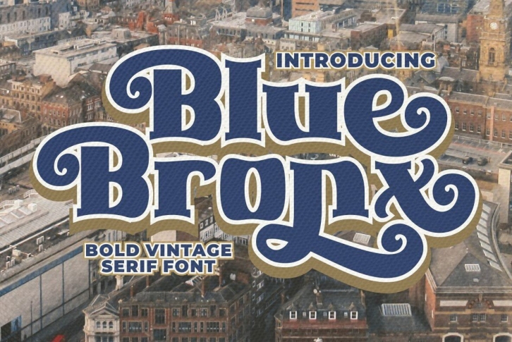 Blue Bronx Font Font Download