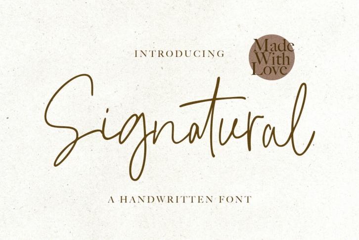 Signatural Font Font Download