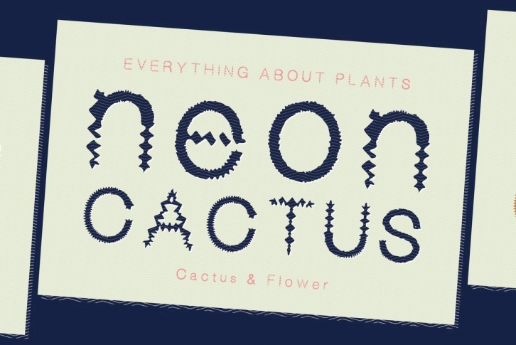 Neon Cactus Font Font Download