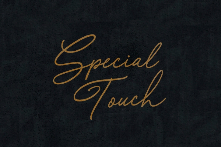 Special Touch Font Font Download