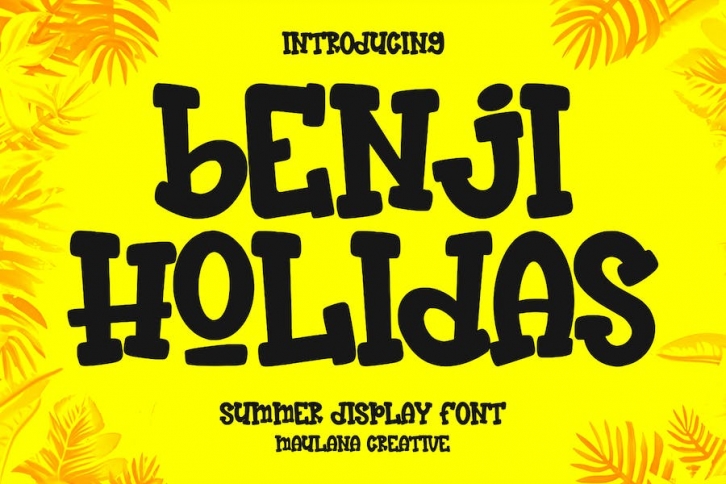 Benji Holidas Summer Display Font Font Download