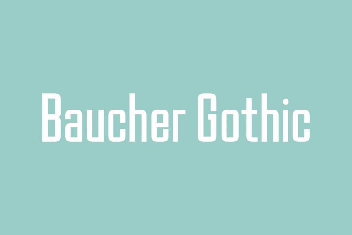 Baucher Gothic Font Font Download