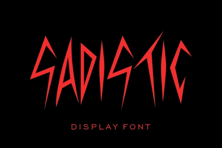 TF Sadictic - Display Font Font Download