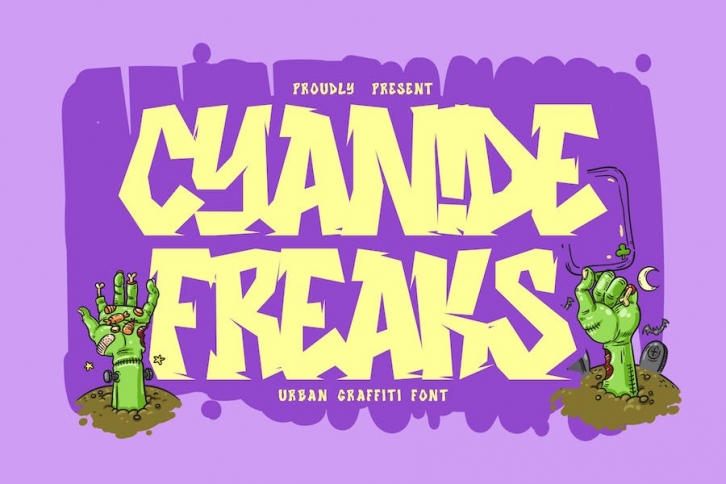 Cyanide Freaks - Urban Graffiti Font Font Download